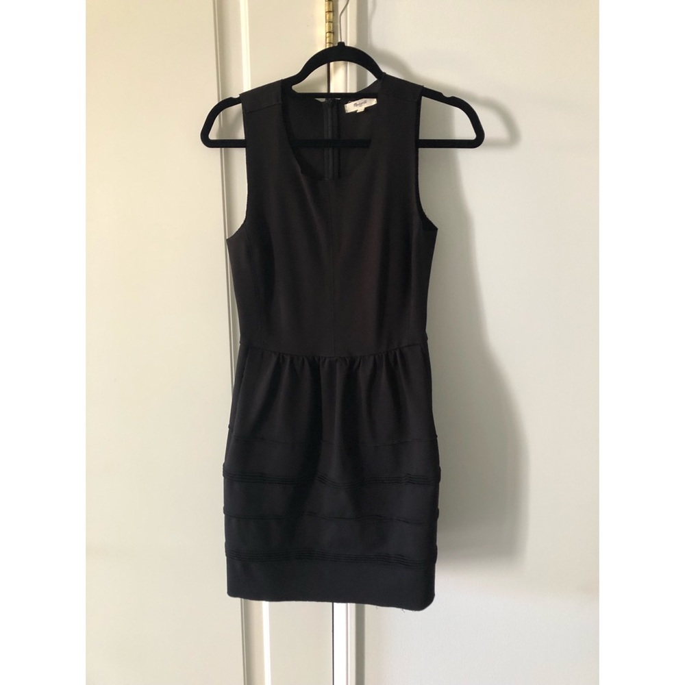 Madewell black mini dress